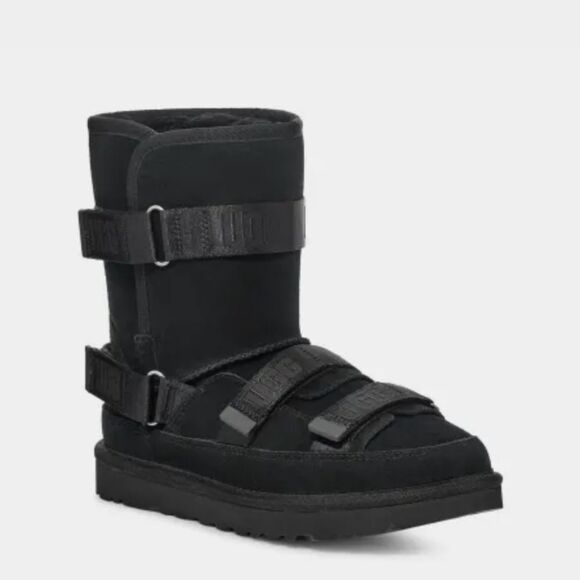 Ugg Classic Short Hybrid Boot- Black - Picture 2 of 11